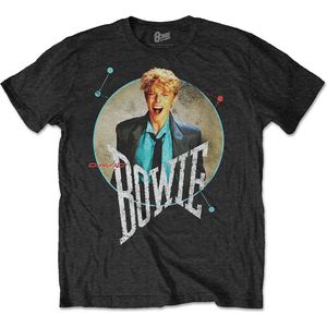 David Bowie - Circle Scream Heren T-shirt - S - Zwart