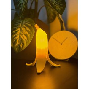 Bananenlamp Verlichting | Bananenschil Nachtlampje Voor Kinderkamer of Slaapkamer | Lampje In De Vorm Van Banaan | Mario Geïnspireerde Lamp | 3D print | Paddenstoel Mushroom Lamp