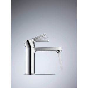 Duravit B.2 ééngreeps wastafelmengkraan M, FreshStart, Minusflow, projectie 139mm, zonder afloop, hoogglanzend chroom, B21023002010