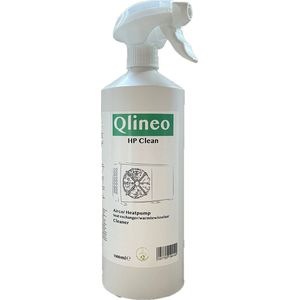 Airco reiniger en warmtepomp reiniger Qlineo HP Clean 1 liter. Voor het veilig schoonmaken van de warmtewisselaar van je warmtepomp en airco