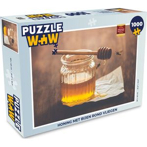 Puzzel Honing met bijen rond vliegen - Legpuzzel - Puzzel 1000 stukjes volwassenen