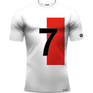 Mr. Duracell t-shirt - Maat XL - Wit;Rood;Zwart - Heren Shirt