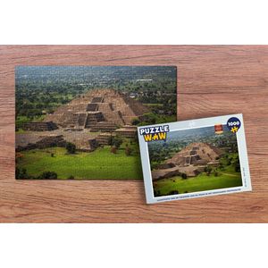 Puzzel Luchtfoto van de Piramide van de Maan in het Mexicaanse Teotihuacán - Legpuzzel - Puzzel 1000 stukjes volwassenen