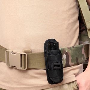 Nordivar - 360-Graden Zaklamp Holster voor Buitensporten - Jacht Camping Wandelen - Houder voor Tactische Zaklamp.