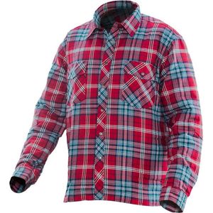 Jobman 5157 Flannel Shirt Lined 65515701 - Rood/Blauw - M