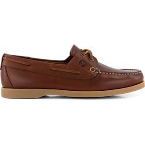 Travelin' Exmouth Heren - Leren Moccasins met veter - Boot schoen - Bruin Leer - Maat 43