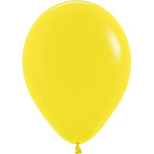Ballon 30 cm, Geel, Sempertex kwaliteit