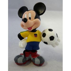 Disney - Mickey Mouse voetballer Braziliaans tenue (+/-6,5 cm) - Merk : Bullyland.