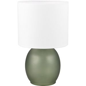 LED Tafellamp - Tafelverlichting - Torna Alev - E14 Fitting - Rond - Groen - Glas