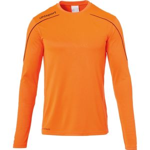 Uhlsport Stream 22 Voetbalshirt Lange Mouw Heren - Fluo Oranje / Zwart | Maat: 2XL