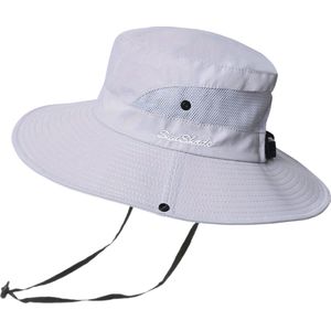 Bovista Zonnehoed - Reishoed - UV Beschermende Hoed - Bucket Hat - Festival - Pet - Hoedje Voor Dames & Heren - Hoofdbescherming - Paars & Grijs