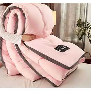 Mookes Dekbed Zonder Overtrek Warm Bed Deken Dubbel Bed Hoes Zacht Dekbed Thuis Microfiber Nordic Quilts Met Vulling 150x200cm 1KG Rose