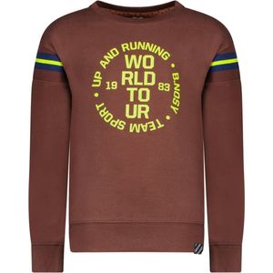 B.Nosy - Jongens sweater - Brown - Maat 122/128