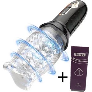 Erodit®Twist and Suck Delight- Rotatie Vibrator inclusief glijmiddel- Vibrerende Masturbator- Automatische rotatie- Vibrator voor mannen- Sekspeeltje- Multifunctionele mannen toy- Erotiek voor mannen