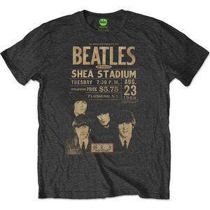 The Beatles - Shea '66 Heren T-shirt - Eco - S - Zwart