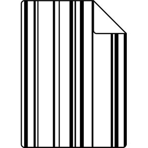 Proefstaal ESTAhome behang strepen zwart en wit - 115727 - 26,5 x 21 cm