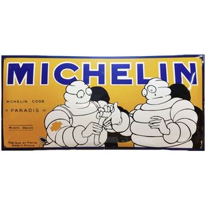 Michelin Zwaar Emaille Bord