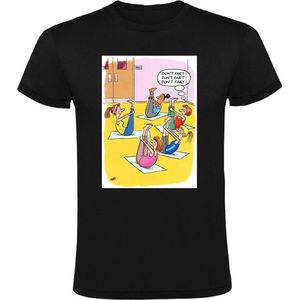 Don't fart Heren T-shirt - yoga - gym - fysiotherapie - scheet - humor - grappig