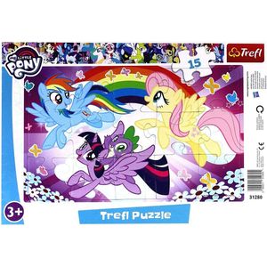 my little pony raampuzzel 23 x 33 cm  ( 15 delig)