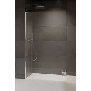 Douchewand Modo SL II Chrome Glazen Wand Rechts Gehoekt 50x200cm