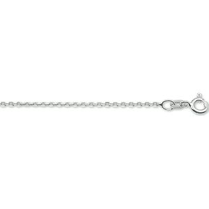 Witgouden ketting - 14karaat – 45cm - uitverkoop Juwelier Verlinden St. Hubert – van €269,= voor 228,=