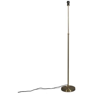 QAZQA Parte - Art Deco Verstelbare Vloerlamp | Staande Lamp - 1 lichts - H 1430 mm - Brons - Woonkamer | Slaapkamer | Keuken