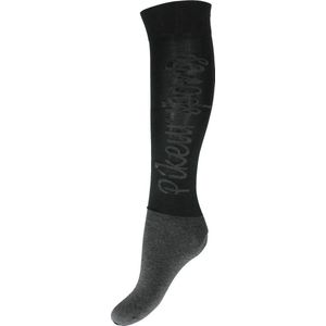 Pikeur Knee socks dunne voet Black - 35-40 | Paardrijsokken