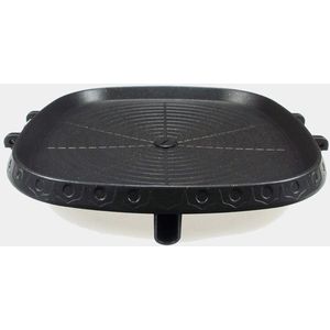 Vierkante grillpan in Koreaanse stijl met Maifan stenen gecoat oppervlak,Niet-stick rookloze barbecue kookplaat voor binnen buiten BBQ