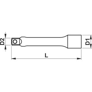 Wurth - 3/4 inch verlengstuk - 3/4 inch verlengstuk Soort aandrijving Binnenvierkant Aansluiting (S1) 3/4 inch