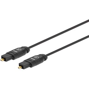 Manhattan 356060 InfiniBand en Glasvezelkabel 1 m Toslink Zwart