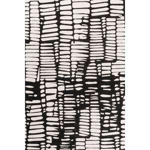 Vloerkleed Mart Visser Icxs Black White 25 - maat 155 x 230 cm