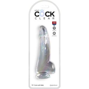 King Cock Clear 7.5 Inch Balls
