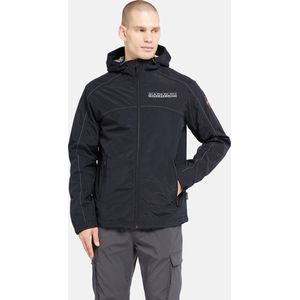 Napapijri Ross Jacket Heren Jas (Maat XL) Zwart, Waterdicht - NP0A4HEN - Overgang seizoenen