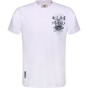 Gabbiano T-shirt T Shirt Met Borstprint 14010 101 White Mannen Maat - XL