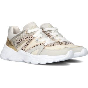 Ton & Ton Signy Sneakers - Leren Sneaker - Meisjes - Beige - Maat 29