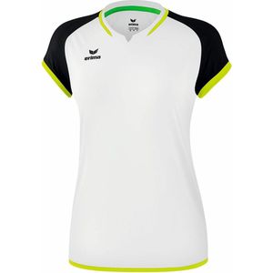 Erima Sportshirt - Maat 40  - Vrouwen - wit/zwart/lime geel