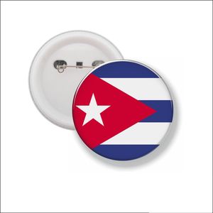 Button Met Speld 58 MM - Vlag Cuba