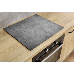 Inductiebeschermer - Beton - 65x52 cm - Inductiebeschermer - Inductie Afdekplaat Kookplaat - Inductie Mat - Anti-Slip - Keuken Decoratie - Keuken Accessoires