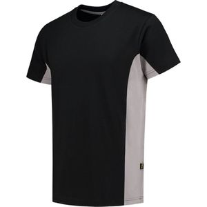 Tricorp T-shirt Bicolor 102004 Zwart / Grijs - Maat 8XL