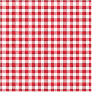 Oktoberfest - 30x rood met wit geruite servetten 33 x 33 cm -- Papieren wegwerp servetjes - Feest versieringen/decoraties