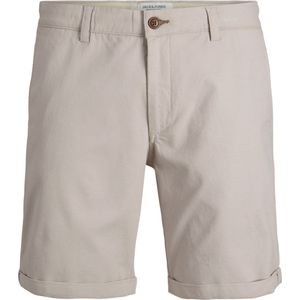 JACK & JONES Fury Shorts regular fit - heren chino korte broek - beige - Maat: S