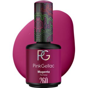 Pink Gellac 260 Magenta Gel Lak 15ml - Glanzende Roze Gellak Nagellak - Gelnagels Producten - Gel Nails - Gelnagel