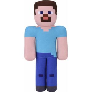 Steve – Minecraft Pluche Knuffel 34 cm {Minecraft Plush Toy | Speelgoed knuffeldier knuffelpop voor kinderen jongens meisjes | Steve, Creeper, Alex, Enderman, Pig, Llama, Wolf, Ocelot}