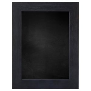 Zwart Schoolbord met Houten Lijst - Zwart Ingewassen - 57 x 57 cm - Lijstbreedte: 39 mm - Breed