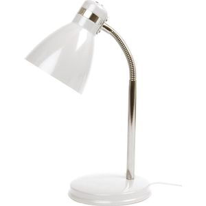 Leitmotiv Study bureaulamp - flexibele arm - 38 cm hoog - E27 - modern - wit