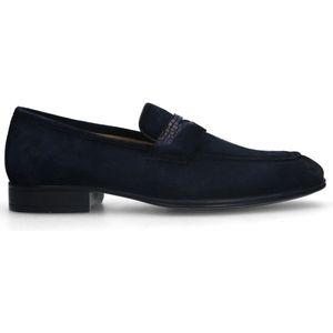 Black label - Heren - Blauwe suède loafers - Maat 46