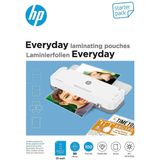 HP 9158 Everyday Lamineerfolies Starter Set - Lamineerhoezen voor Warm Lamineren - DIN A4, DIN A5, DIN A6, visitekaartjes - Transparant - 80 Micron - 100 Stuks