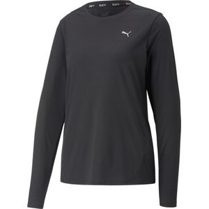 PUMA RUN FAVORITE LS TEE W Dames Sportshirt - Puma Black - Maat L