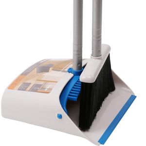 Stofpan en borstel sets - Uitschuifbare handgreep - Voor huis lobby keuken kantoor schrobber met steel
