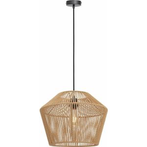 Light & Living Hanglamp Caspian - Bruin/Zwart - Ø40cm - Landelijk - Hanglampen Eetkamer, Slaapkamer, Woonkamer